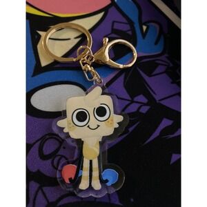 Goob Keychain Gold Tone Ring Cute‎ Cartoon Character Charm New